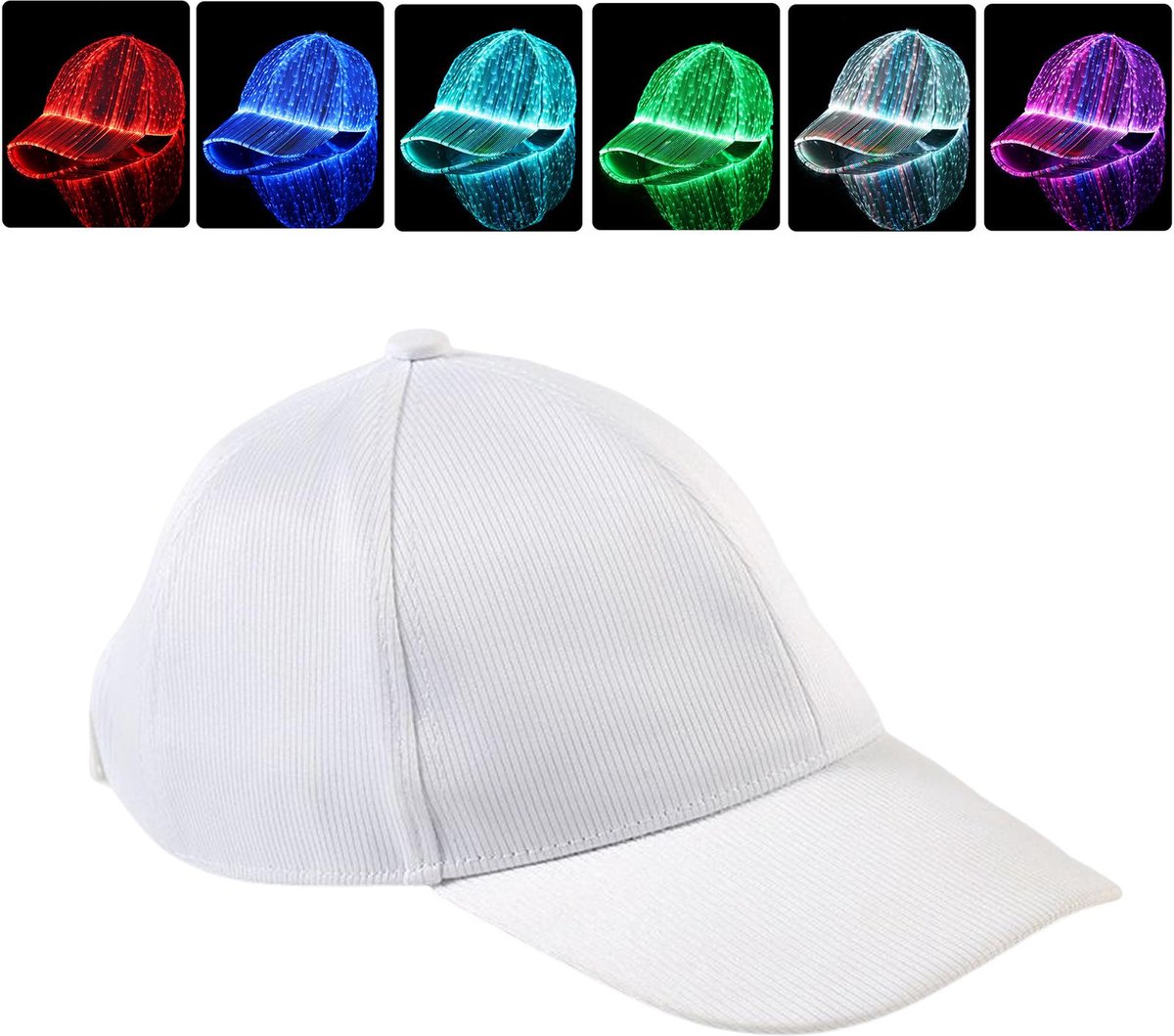 Pet met LED licht - Baseball cap 7 kleuren