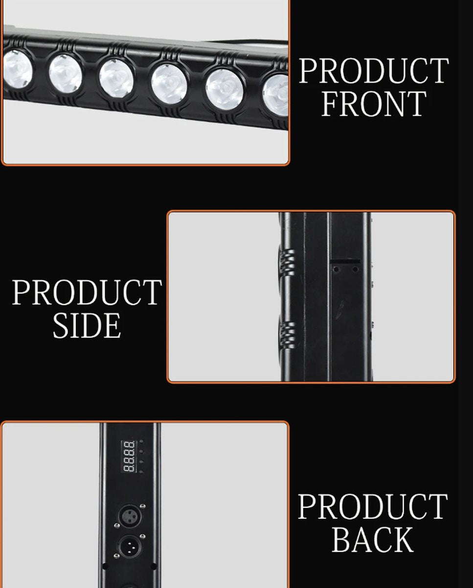 PAR led discolicht - Wall Wash RGB 9x 12W DMX 108W