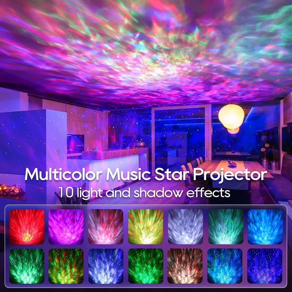 Projectorlicht Bluetooth Muziekspeaker - Sterrenprojector