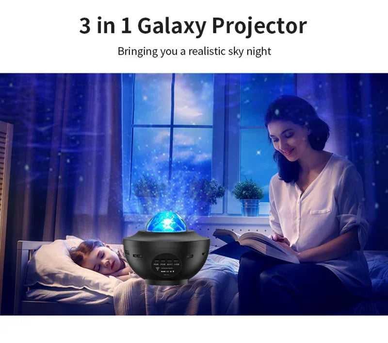 Projectorlicht Bluetooth Muziekspeaker - Sterrenprojector