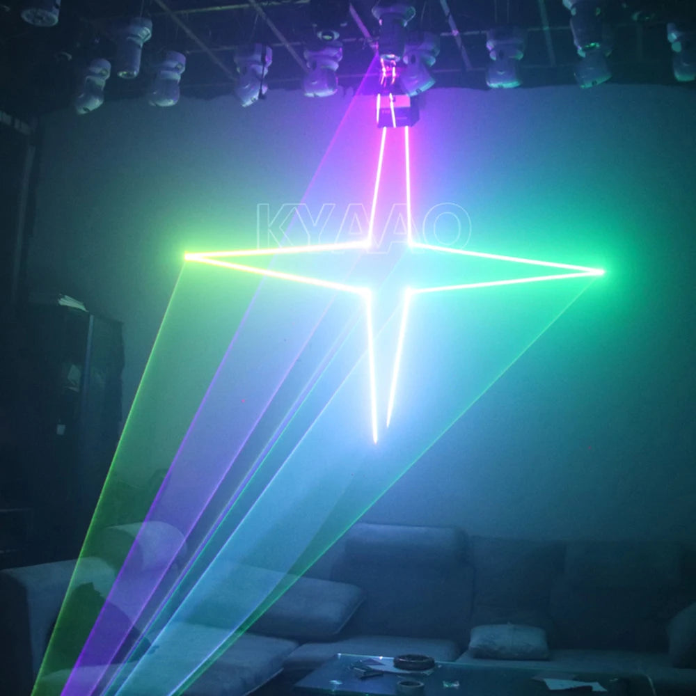 3W animatie laser