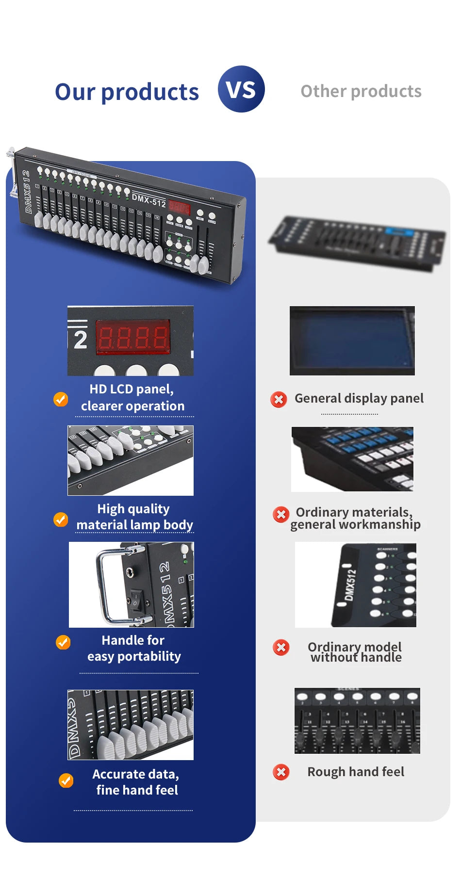 DMX controller 16 kanalen naast elkaar