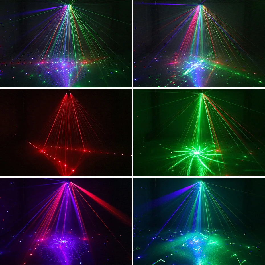 21-Hole RGB DJ Laser & Strobe Licht