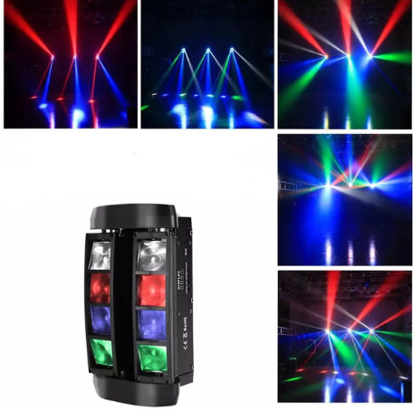 Discolamp LED Light Beam Moving Head - DMX - RGBW - 8x10W