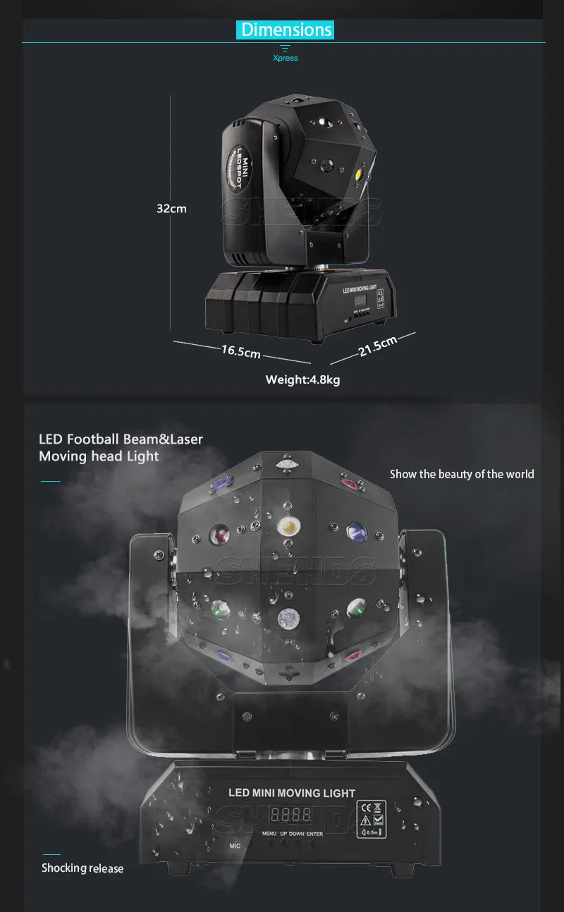Moving Head Discobal - RGB (3 in 1)