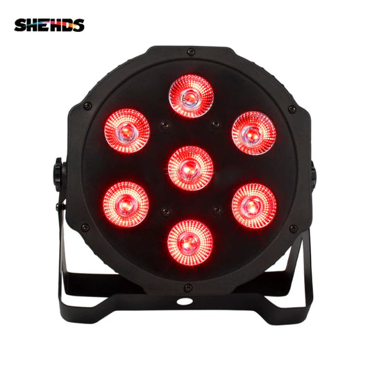 7x12 W/18 W RGBWA + UV LED Platte Par Licht
