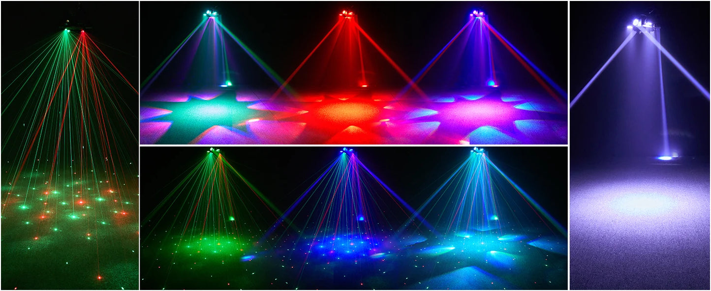 Moving Head 6 Arms - 10x10W