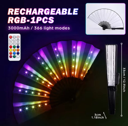 lichtgevende waaier met afstandsbediening - led rgb