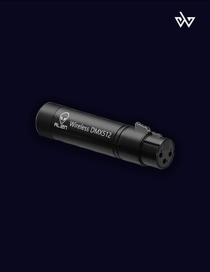 5x Alien DMX Wireless Lichtsender Empfänger - Für DJ - Disco - Party - Bühne 2,4G - 1 Sender 4 Empfänger - 3 Beine