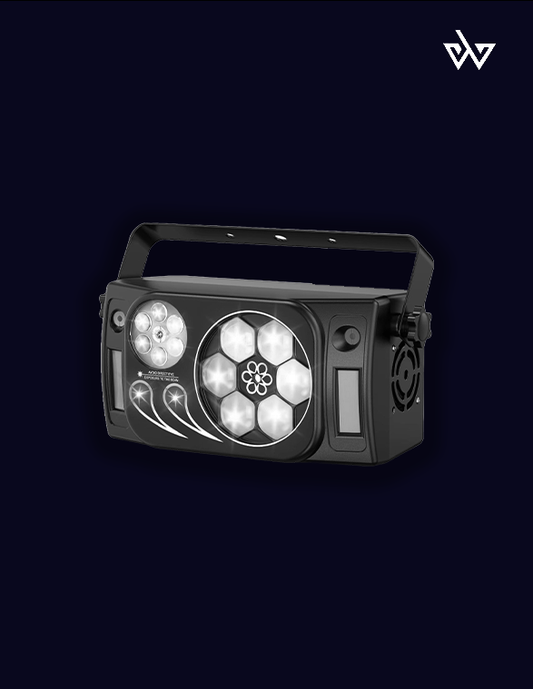 6-In-1 Bee Eye Strobe Laser Projector- Rgbw Led