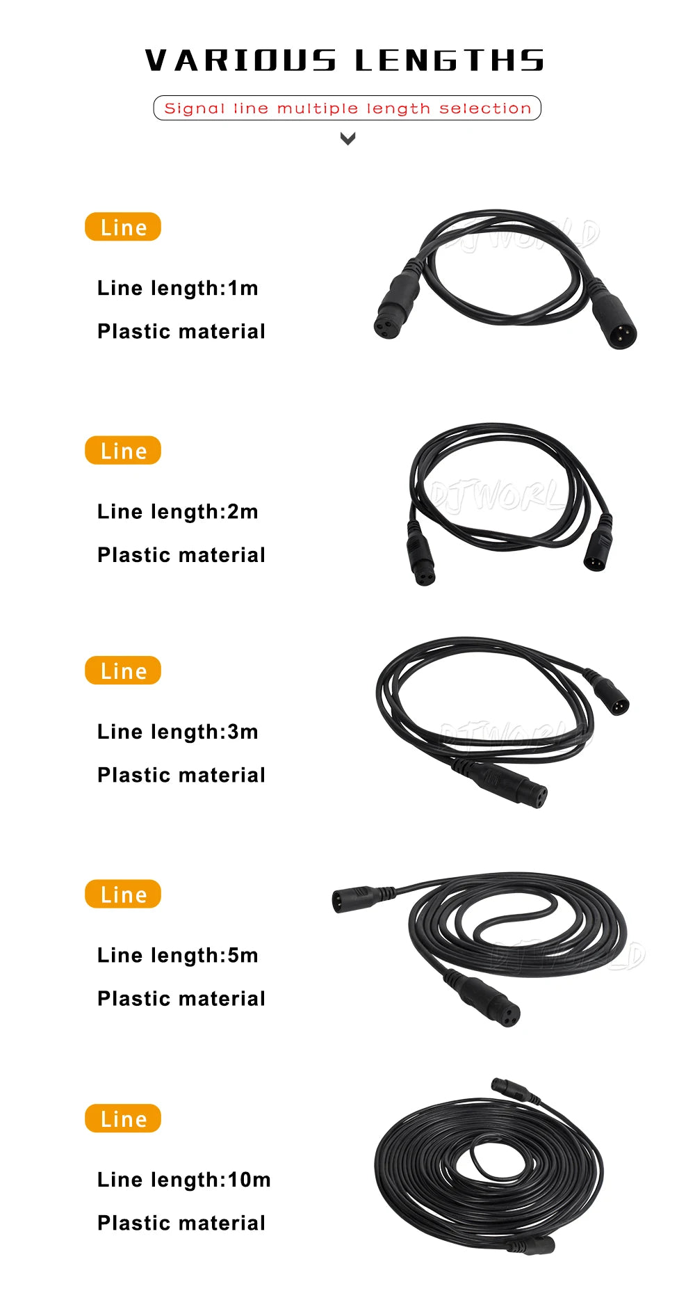 SHEHDS 1M/3M/5M/10M DMX Kabel