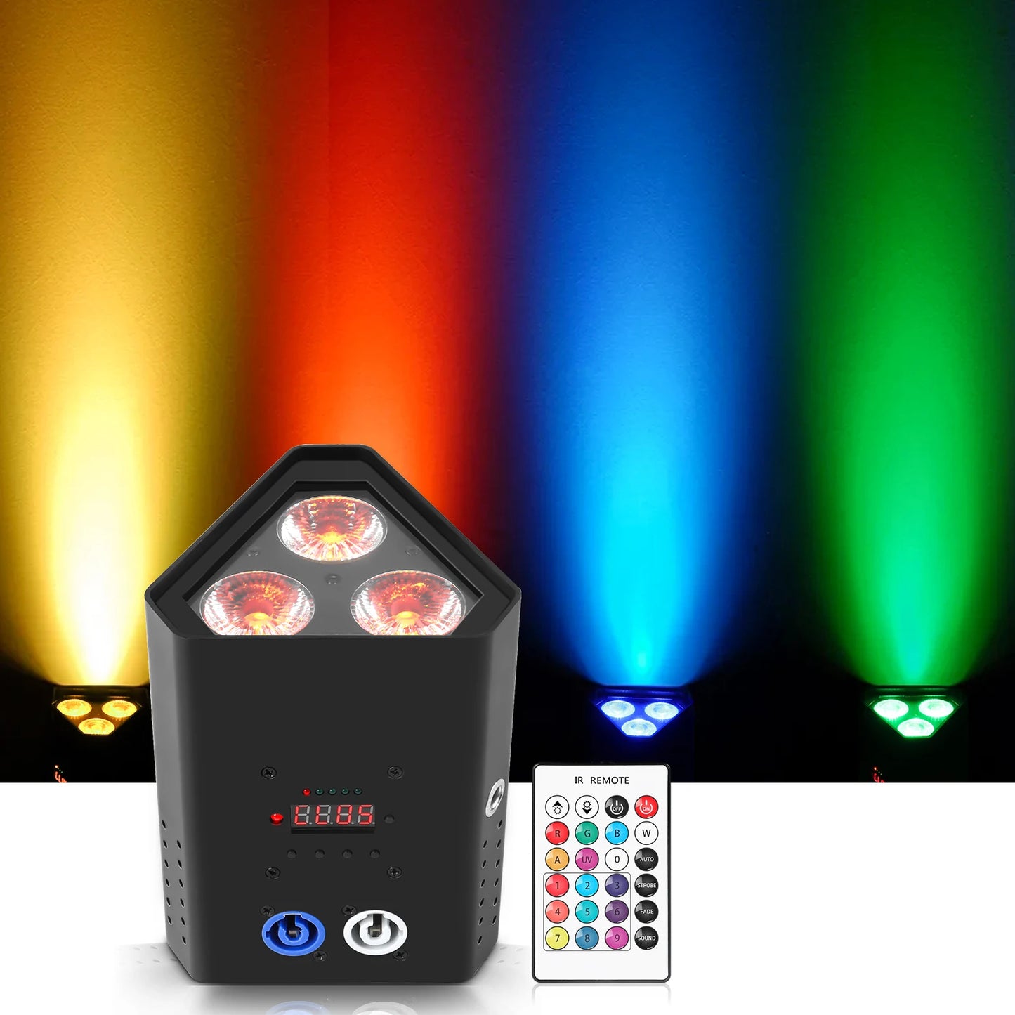 Par Licht 3X18W Rgbwa + Uv 6in1 - Dmx512