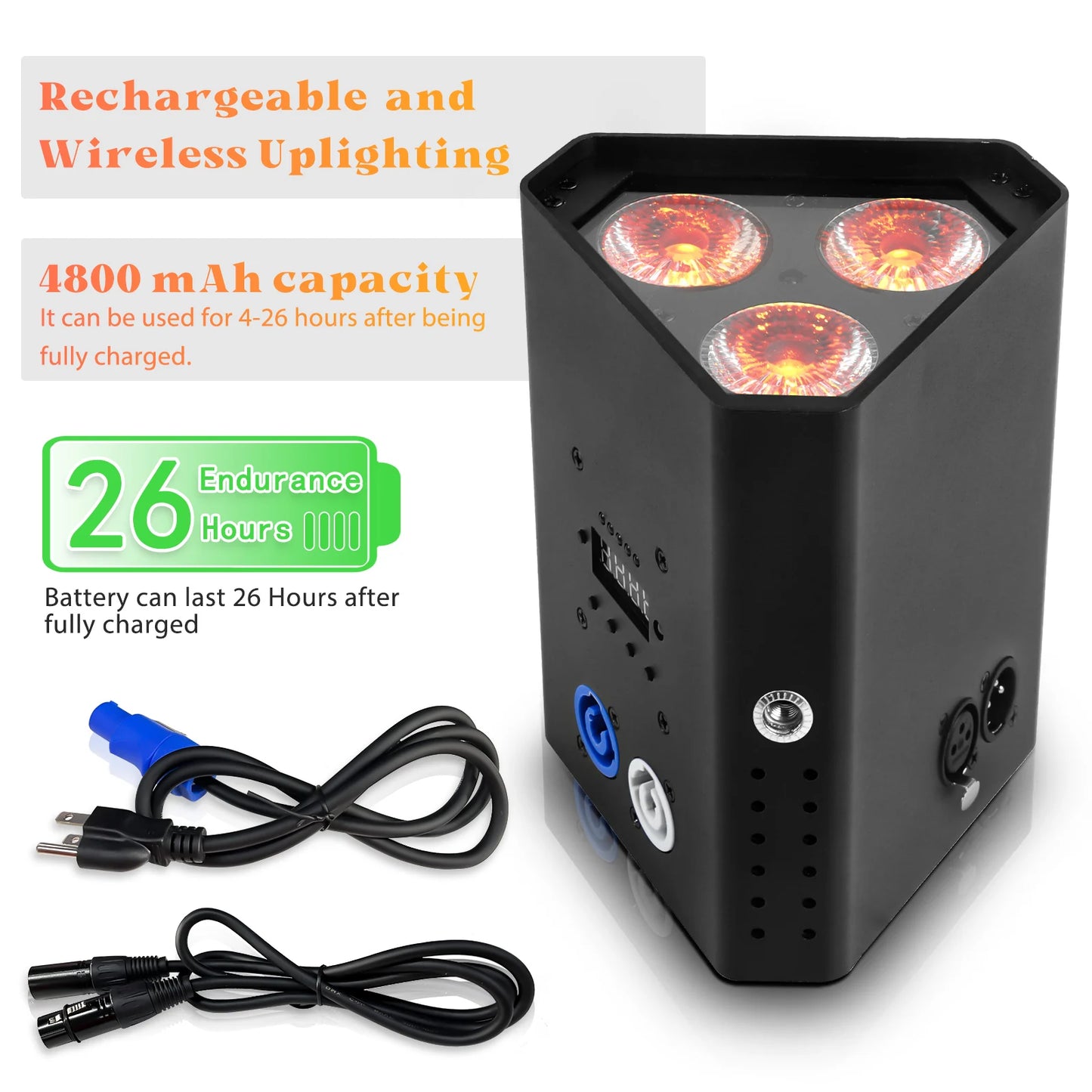 Par Licht 3X18W Rgbwa + Uv 6in1 - Dmx512