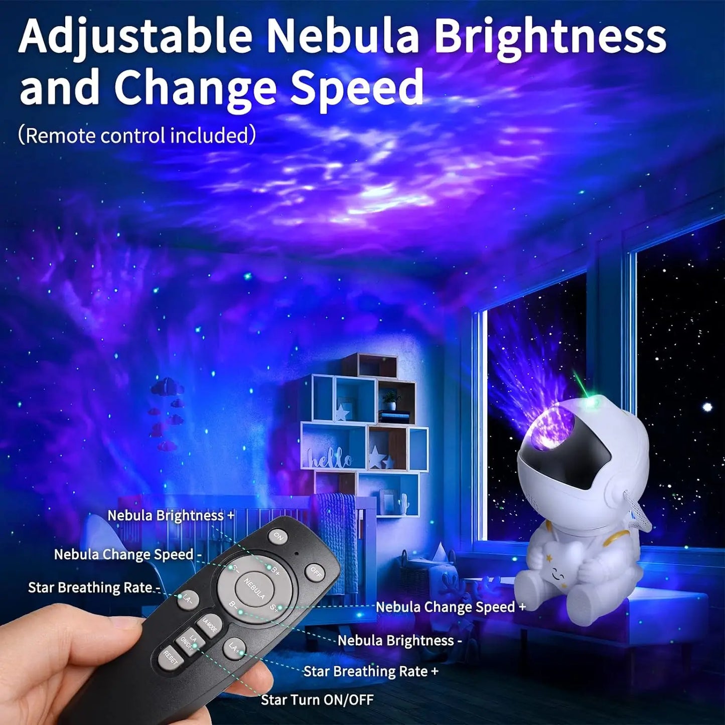 Galaxy Star Astronaut Projector Lamp – LED Sterrenhemel Nachtlamp