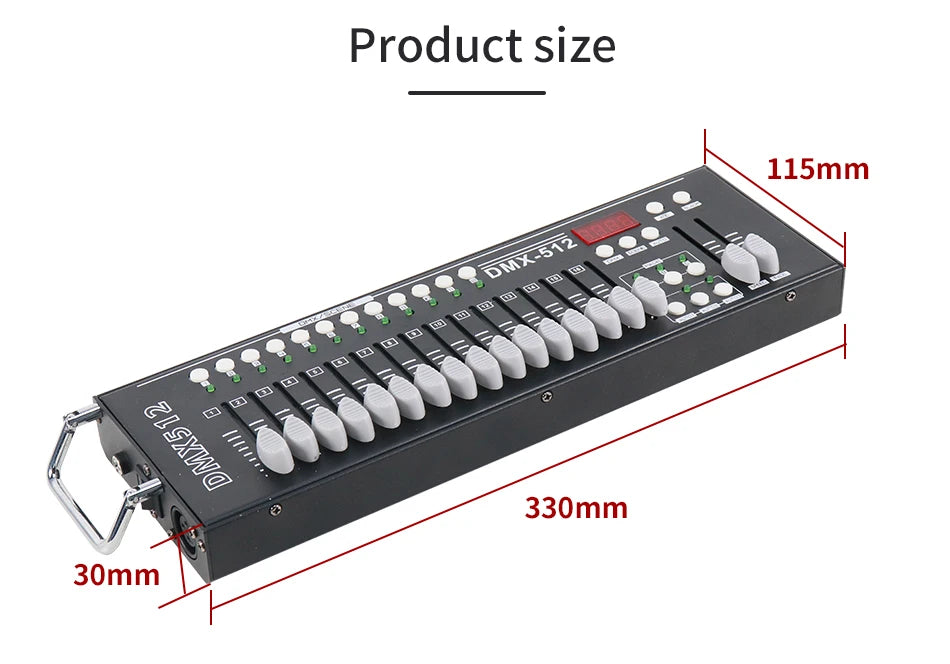 DMX controller 16 kanalen naast elkaar