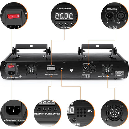4 Lens Laser Animation Laser Light