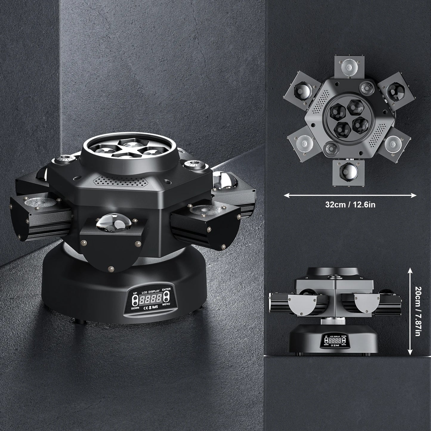 Moving Head 6 Arms - 10x10W