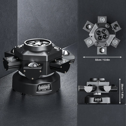 Moving Head 6 Arms - 10x10W
