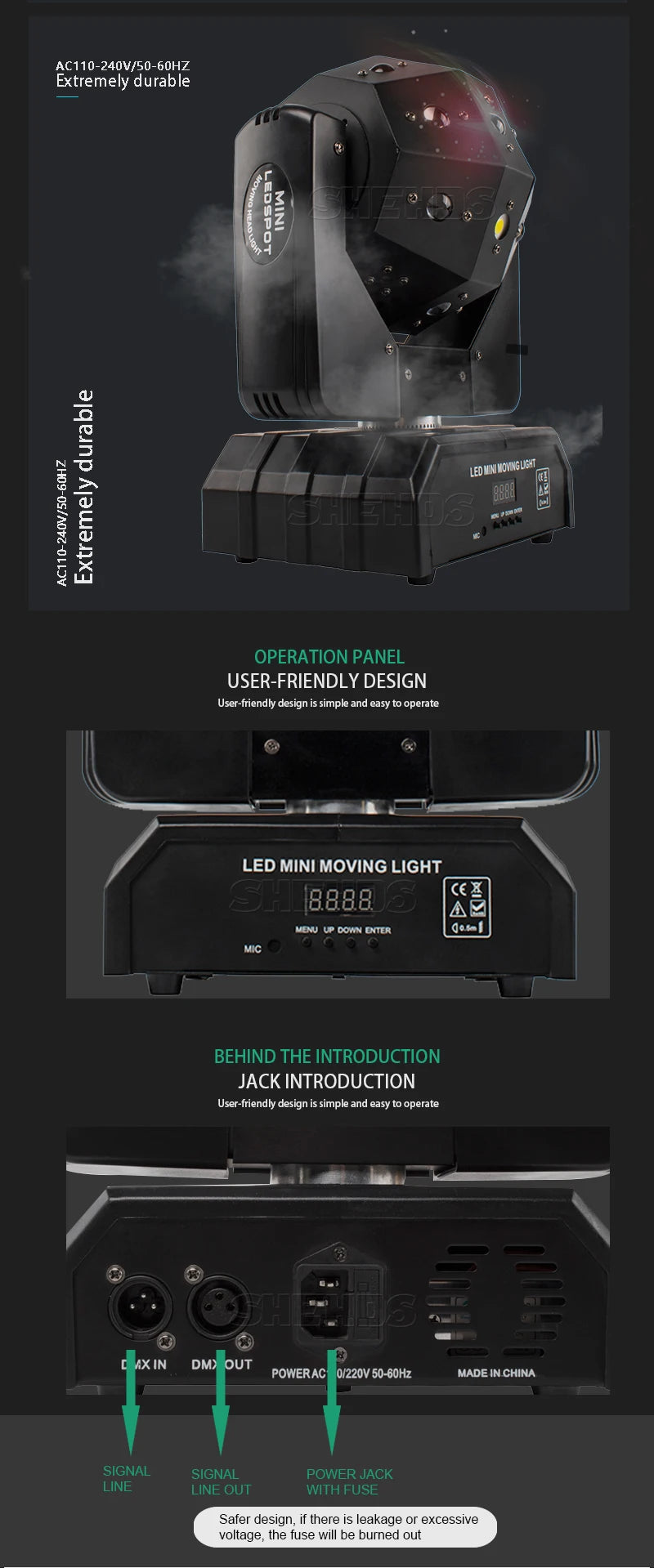 Moving Head Discobal - RGB (3 in 1)