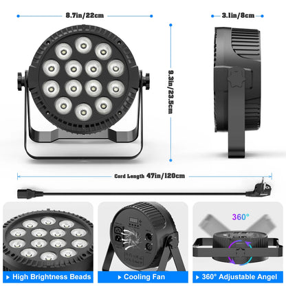 Par - 14x4W (Bluetooth & APP-Besturing)