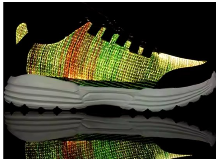 led schoenen fiber met lichtjes