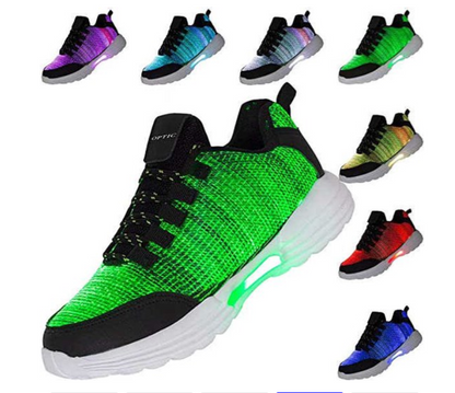 led schoenen fiber met lichtjes