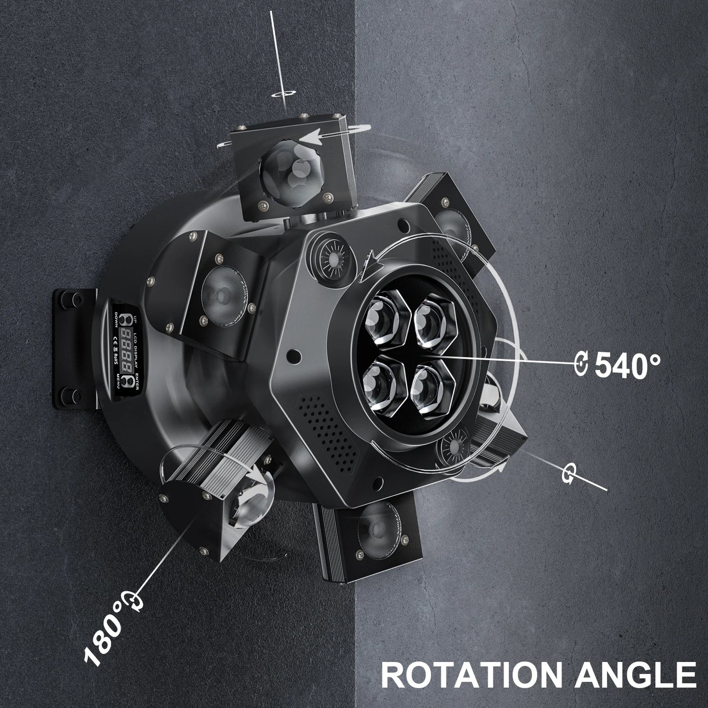 Moving Head 6 Arms - 10x10W