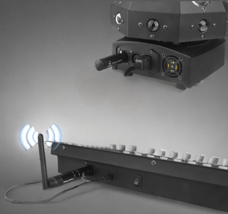 draadloze DMX ontvanger & zenders