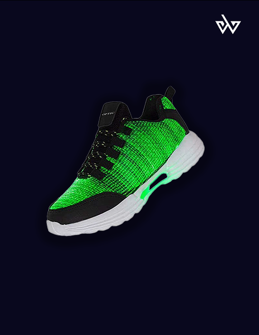led schoenen fiber met lichtjes